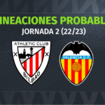 Athletic – Valencia: las posibles alineaciones