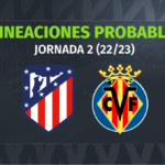 Atlético – Villarreal: las posibles alineaciones