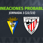 Cádiz – Athletic: las posibles alineaciones