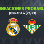 Real Madrid – Betis: las posibles alineaciones