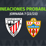 Athletic – Almería: las posibles alineaciones