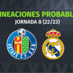 Getafe – Real Madrid: las posibles alineaciones