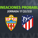 Almería – Atlético: las posibles alineaciones