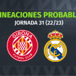 Girona – Real Madrid: las posibles alineaciones
