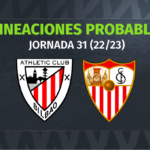 Athletic – Sevilla: las posibles alineaciones