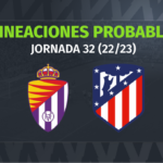 Valladolid – Atlético: las posibles alineaciones