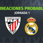 Athletic – Real Madrid: las posibles alineaciones