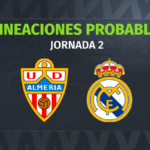 Almería – Real Madrid: las posibles alineaciones
