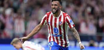 September 13, 2025, Madrid, Madrid, Spain: Nico Gonzalez of Atletico de Madrid celebrates a goal during the Spanish League, LaLiga EA Sports, football match played between Atletico de Madrid and Villarreal CF at Riyadh Air Metropolitano stadium on September 13, 2025, in Madrid, Spain. Madrid Spain - ZUMAa181 20250913_zaa_a181_305 Copyright: xOscarxJ.xBarrosox